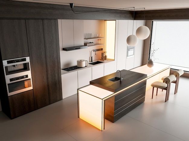 Meble kuchenne na wymiar w Wielkopolsce – moda na fronty gięte ryflowane